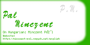 pal minczent business card